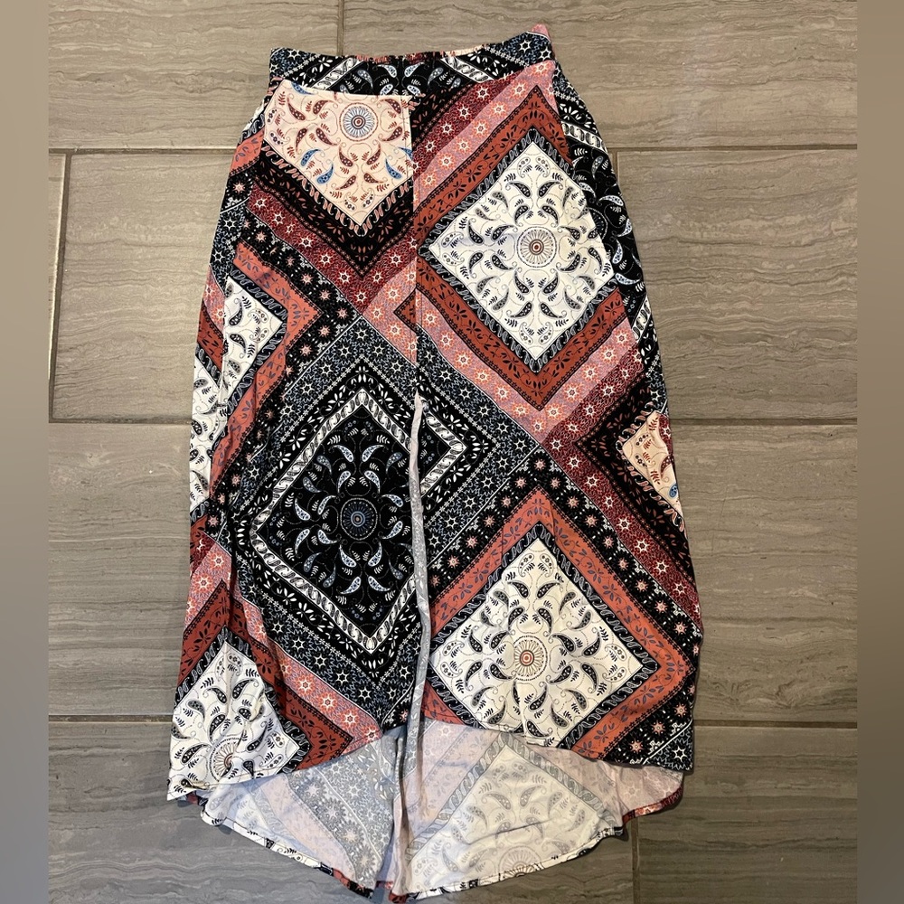Paisley print skirt
